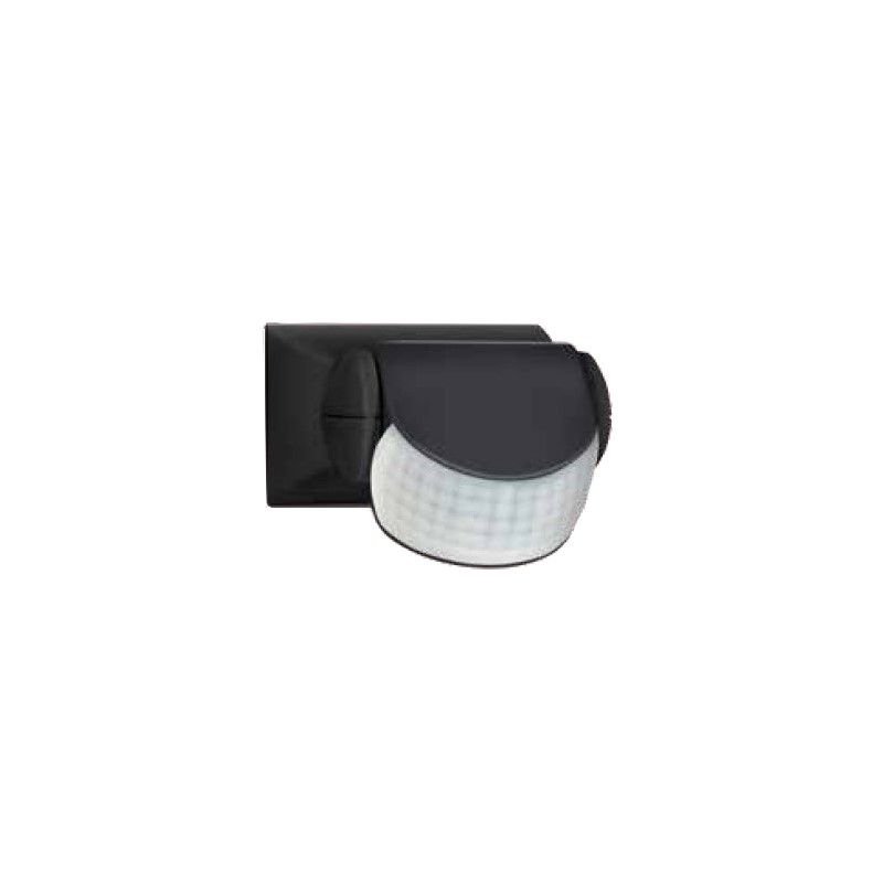 PIR Movement Sensor Wall Mount 180deg IP44 Black Go Electrical