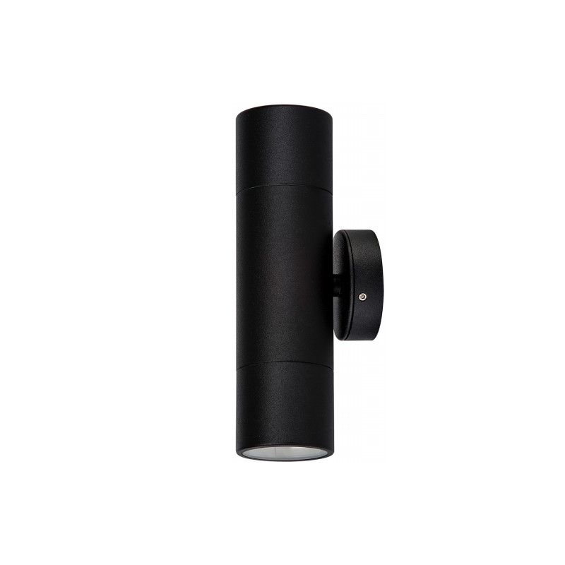 Up/Down Light LED 2x5W 240V GU10 3/4/5.5K Poly Blk IP65 - Go Electrical