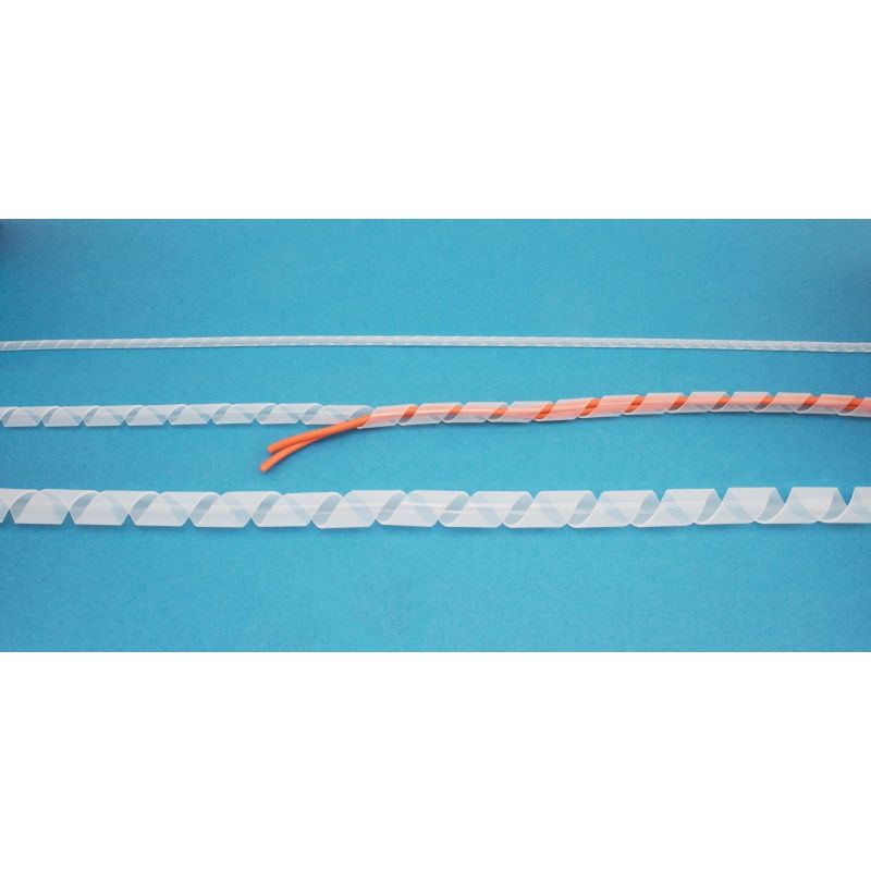 Spiral Wrapping Band 8mm Polyethylene Natural | Go Electrical