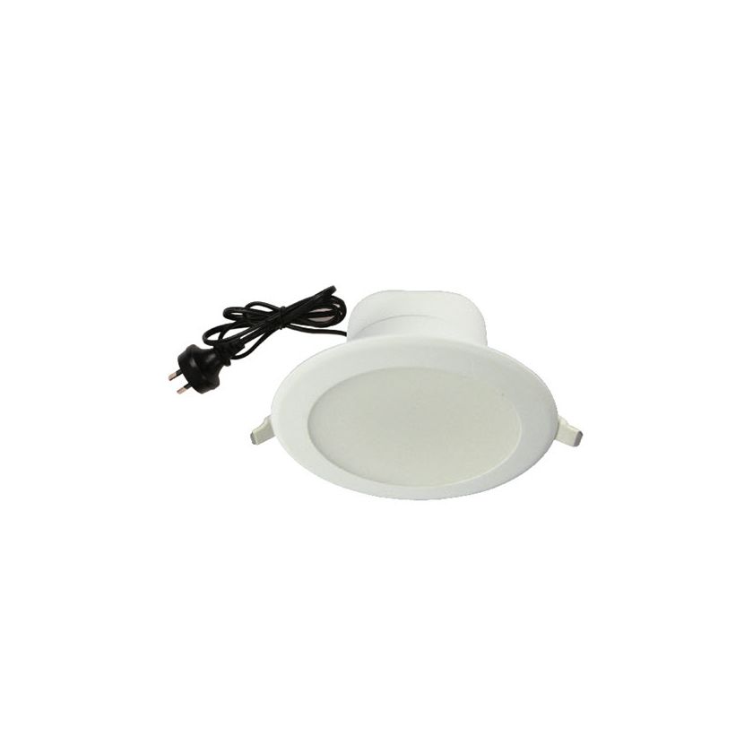 Downlight 3000K Aluminium White 92mm Cut-Out - Go Electrical