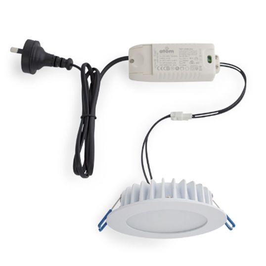 Atom Lighting LED Flush Downlight with Dimmable Driver Low Profile 10W ...