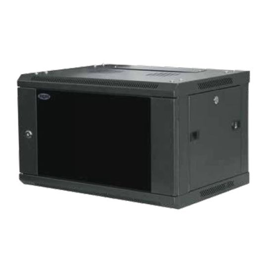 B&R Data Cabinet Wall Mount 6RU W600mm D550mm H370mm Steel Matt Black ...