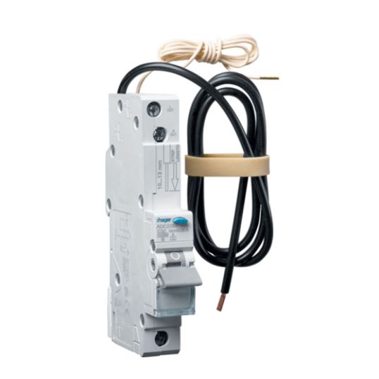 Hager RCBO 1 Pole 10kA 32A C Curve 30mA Type A 1 Module | Go Electrical
