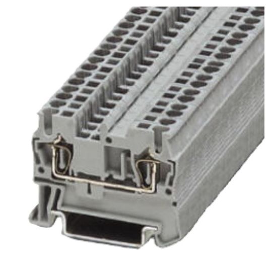 Phoenix Contact Rail Terminal Block Feed-Through Spring Cage 2 Wire 1 ...