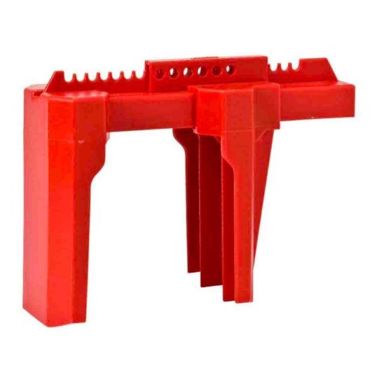 LARGE BALL VALVE LOCKOUT 51MM - 203MM DIA RED | Go Electrical