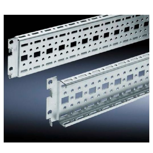 Rittal Punched Rail w/Mounting Flange Sheet Steel 740 L mm | Go Electrical