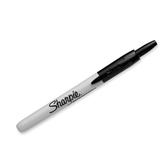Sharpie Permanent Marker Retractable Black | Go Electrical