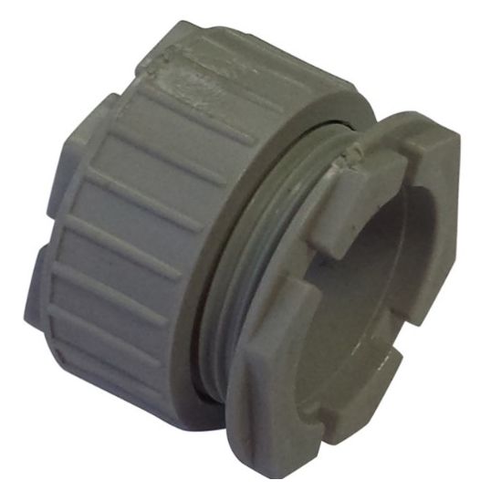 Threaded Conduit Bush Tripac Conduit Bush Male+Female Threaded 20mm PVC Grey | Go Electrical