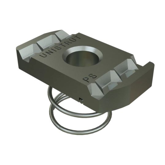 Unistrut Strut Nut with Spring M12 316 Stainless Steel | Go Electrical
