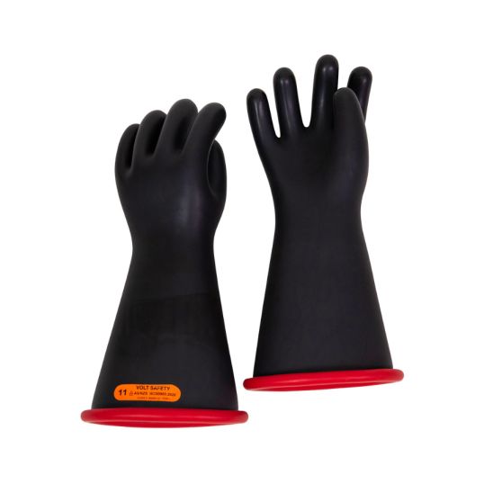 Volt Safety Gloves Electrical Size 10 Class 4 36 kV Black/Red Rolled ...