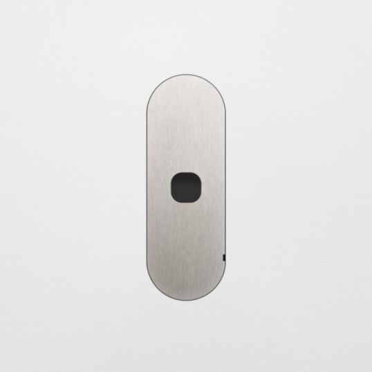 Zetr C Shape Switch Faceplate 1G Steel | Go Electrical