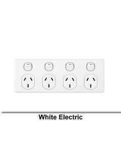 GPO Switched Socket Outlet Flush 4G 10A 250V White